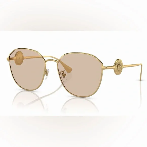 Versace Gold-Tone Sunglasses - Picture 3 of 11